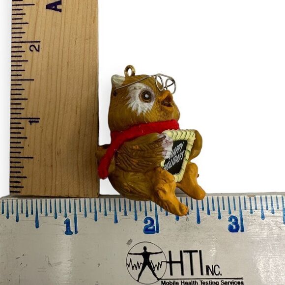 Enesco  Happy Holidays Owl Ornament 1984 E-6248 - Picture 12 of 12